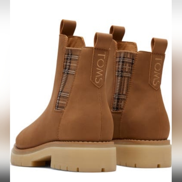 Toms Tan Ankle Boots W9 - Picture 2 of 5